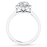 IGI Certified Round 1 Carat Lab Grown Diamond Art Deco Floral Ring