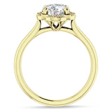 IGI Certified Round 1 Carat Lab Grown Diamond Art Deco Floral Ring