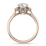 IGI Certified Round 2 Carat Lab Grown Diamond Art Deco Floral Ring