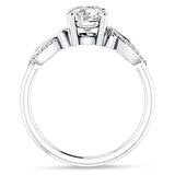 IGI Certified Round 3 Carat Lab Grown Diamond Art Deco Cluster Twisted Ring