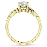 IGI Certified Round 1 Carat Lab Grown Diamond Art Deco Cluster Twisted Ring