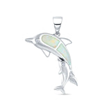 Mother & Baby Dolphin Pendant 