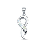Criss Cross Loop Twist Pendant 