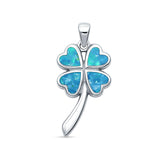 Plumeria Heart Pendant 