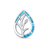 Floral Leaf Pendant Necklace