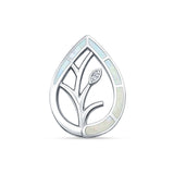 Floral Leaf Pendant Necklace