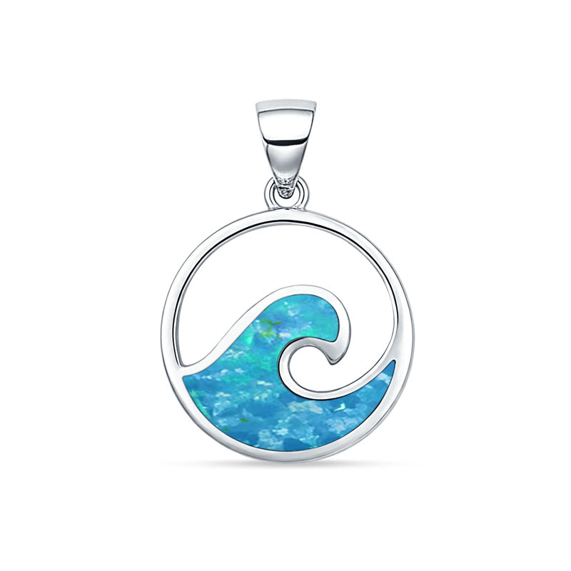 Wave Pendant Necklace