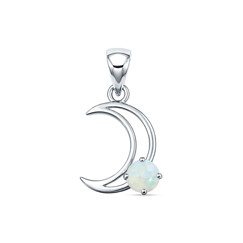 Crescent Moon Pendant Necklace