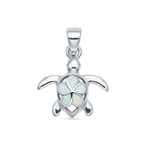 Sea Turtle & Plumeria Pendant Necklace