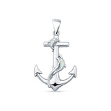  Anchor & Dolphin Pendant 