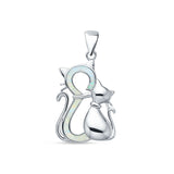  Two Cat Pendant 