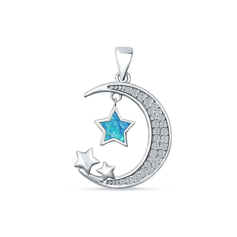  Moon & Stars Pendant 
