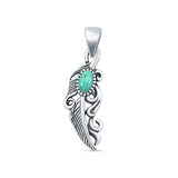 Feather Filigree Pendant Necklace