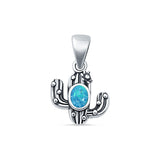 Cactus Pendant Necklace