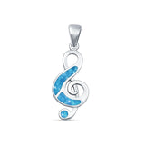 Music Note Pendant Necklace