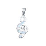 Music Note Pendant Necklace