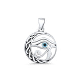 Evil Eye & Eye Of Horus Pendant Necklace