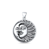  Sun & Moon Pendant Necklace