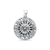  Zodiac Chart Pendant Necklace