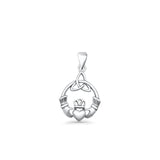  Claddagh & Triquetra Pendant Necklace