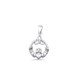  Claddagh & Triquetra Pendant Necklace
