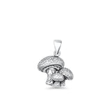  Mushrooms Pendant Necklace