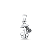  Mushrooms Pendant Necklace