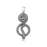 Snake & Spiral Pendant Necklace