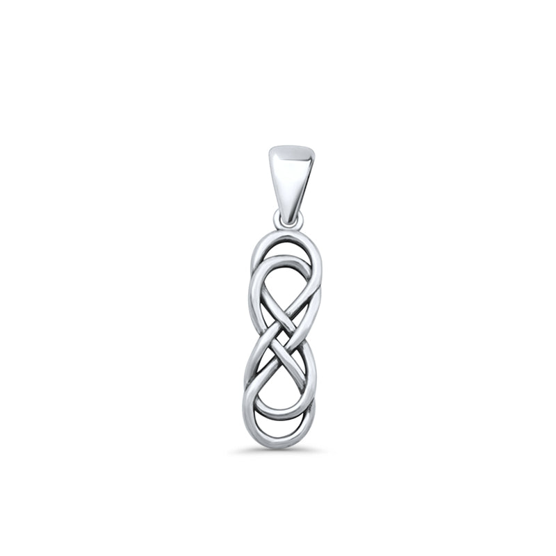  Double Infinity Pendant Necklace