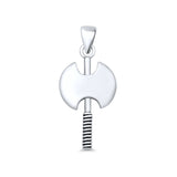  Double Headed Axe Pendant Necklace