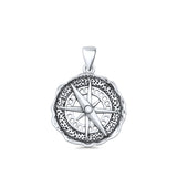  Compass Pendant Necklace