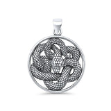  Twisted Snake Pendant Necklace
