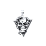 Skull & Snake Pendant Necklace