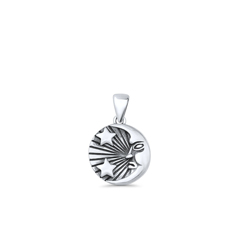  Moon & Stars Pendant Necklace