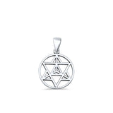 Celtic Merkabah Pendant Oxidized 925 Sterling Silver