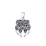  Celtic Bear Paw Pendant Necklace