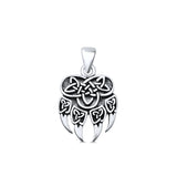  Celtic Bear Paw Pendant Necklace