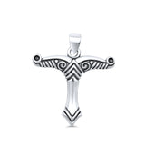 Irminsul Pendant Oxidized 925 Sterling Silver