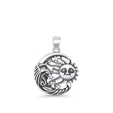  Moon & Sun Pendant Necklace