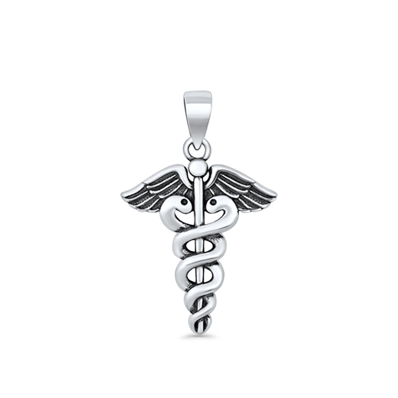  Caduceus Pendant Necklace