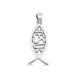  Jesus Fish Pendant Necklace