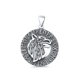  Wolf Viking Pendant Necklace