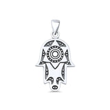 Star Hand Of Hamsa Pendant Necklace