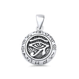 Eye of Horus & Zodiac Pendant Necklace
