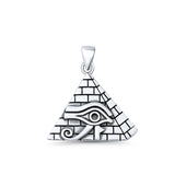 Eye of Horus & Pyramid Pendant Necklace