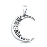 Moon & Vines Pendant Necklace