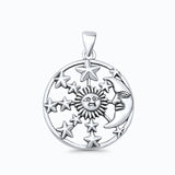 Sun Moon & Stars Pendant Necklace