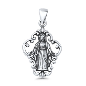Virgin Mary Pendant Necklace