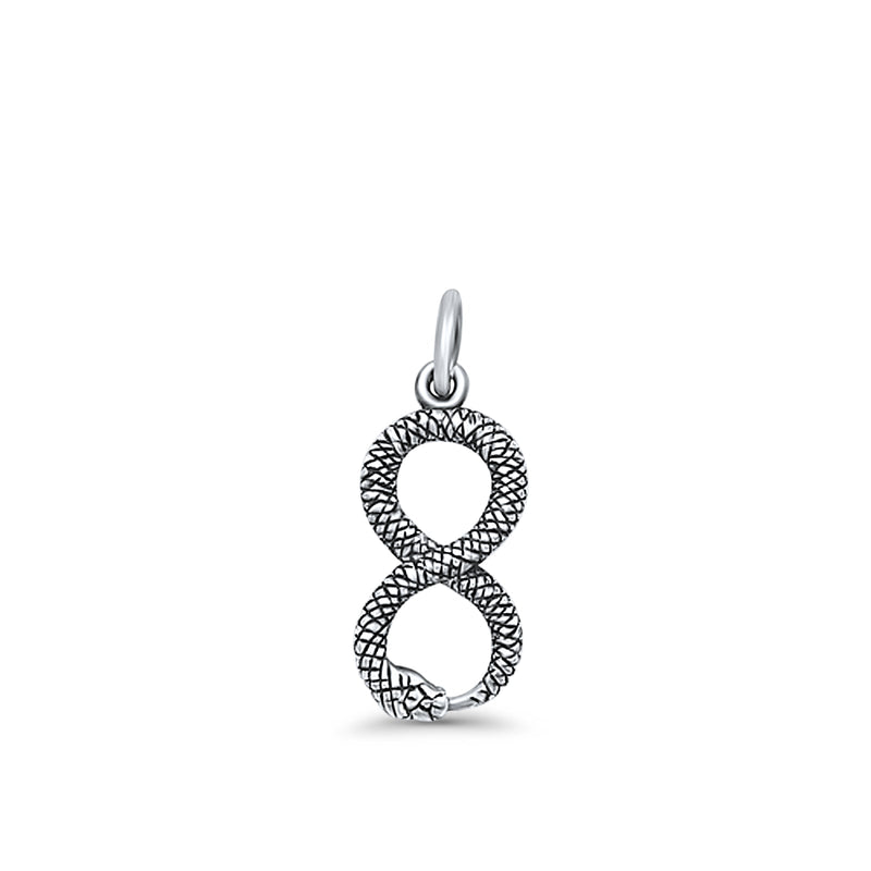 Infinity Snake Pendant Necklace
