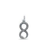 Infinity Snake Pendant Necklace